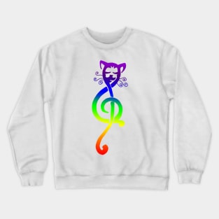 Musicat in Technicolor Crewneck Sweatshirt